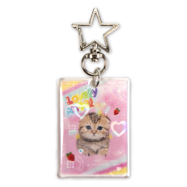 ぷっくりアクリルキーホルダー 実写動物