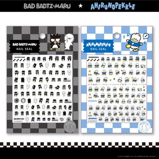 バッドばつ丸&あひるのペックル コラボ ネイルシール