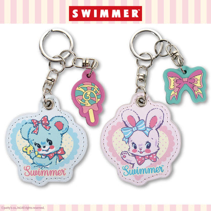 SWIMMER コラボ レザー調キーホルダー