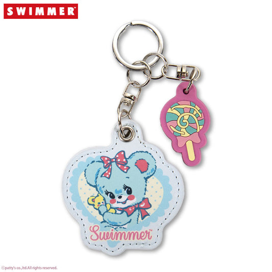 SWIMMER コラボ レザー調キーホルダー