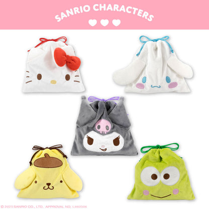 サンリオキャラクターズ いつもいっしょのお友だち コラボ ふわふわ巾着