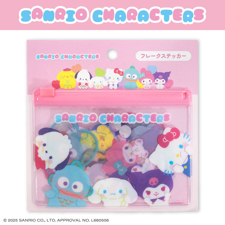 サンリオキャラクターズ ぷにきゅきゅデザイン フレークステッカー