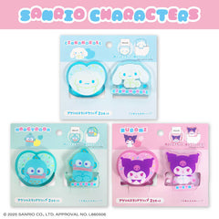 サンリオキャラクターズ ぷにきゅきゅデザイン アクリルスタンドクリップ2P