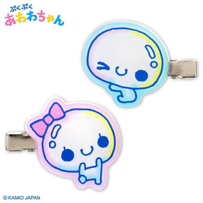 ぷくぷくあわわちゃん コラボ アクリル前髪クリップ