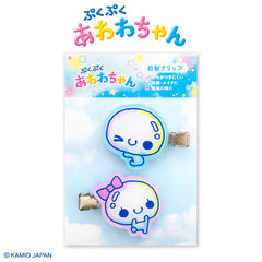 ぷくぷくあわわちゃん コラボ アクリル前髪クリップ