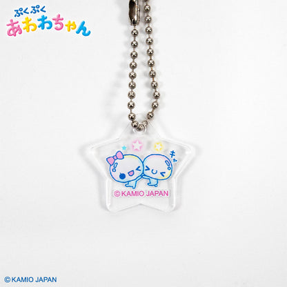 ぷくぷくあわわちゃん コラボ チャーム付きコンパクトミラー