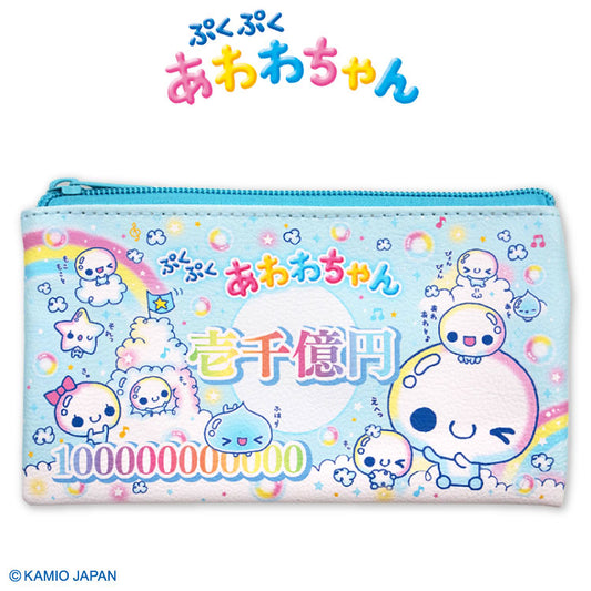 ぷくぷくあわわちゃん コラボ フラットポーチ