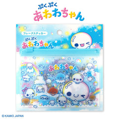 ぷくぷくあわわちゃん コラボ フレークステッカー