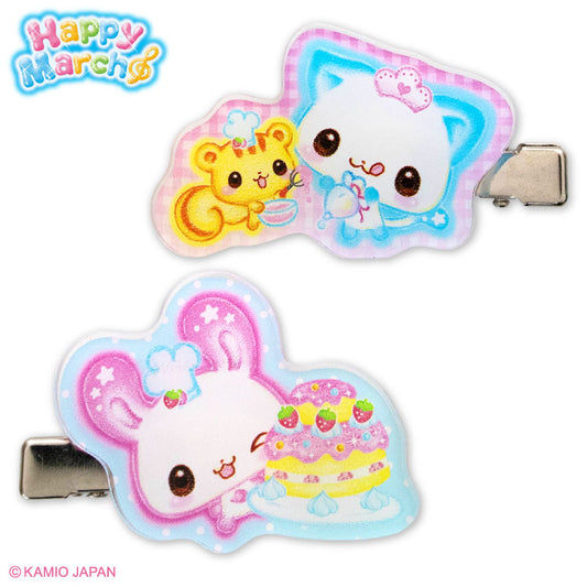 ハッピーマーチ コラボ アクリル前髪クリップ