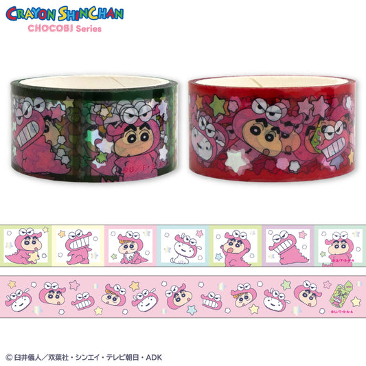 クレヨンしんちゃん チョコビシリーズ コラボ クリアロールテープ2P