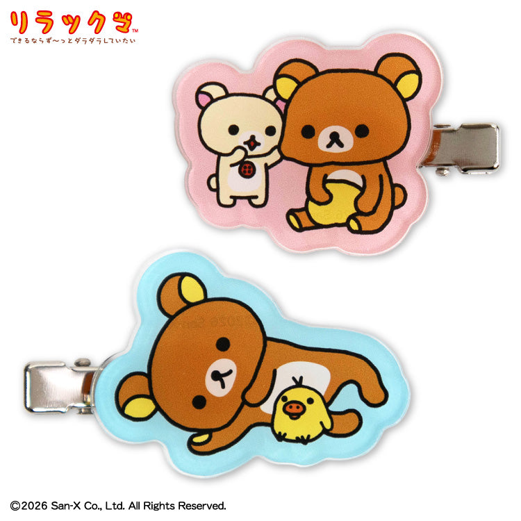 リラックマ コラボ アクリル前髪クリップ