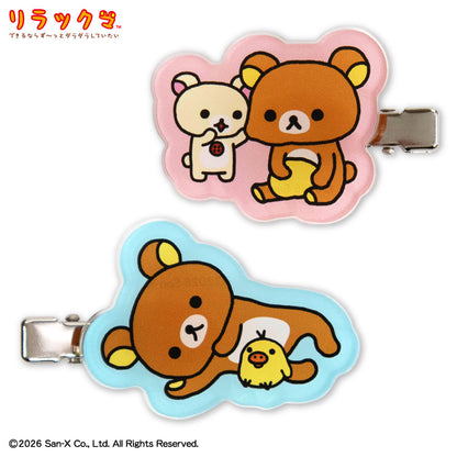 リラックマ コラボ アクリル前髪クリップ
