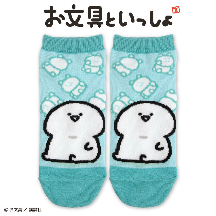 お文具といっしょ アンクルソックス with耳