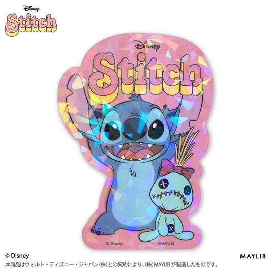 スティッチ ステッカー(クリア)