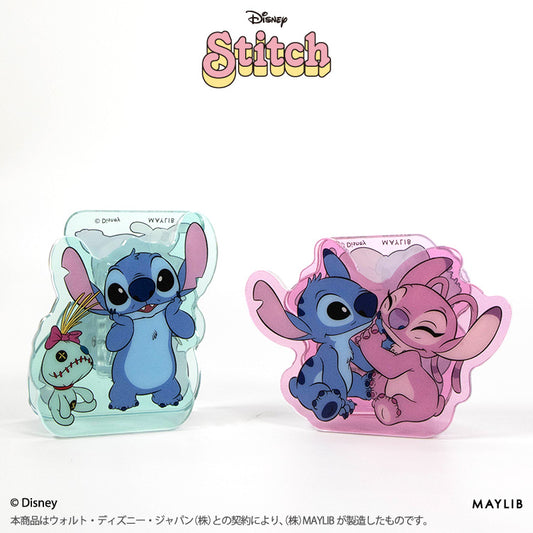 スティッチ アクリルクリップ2P
