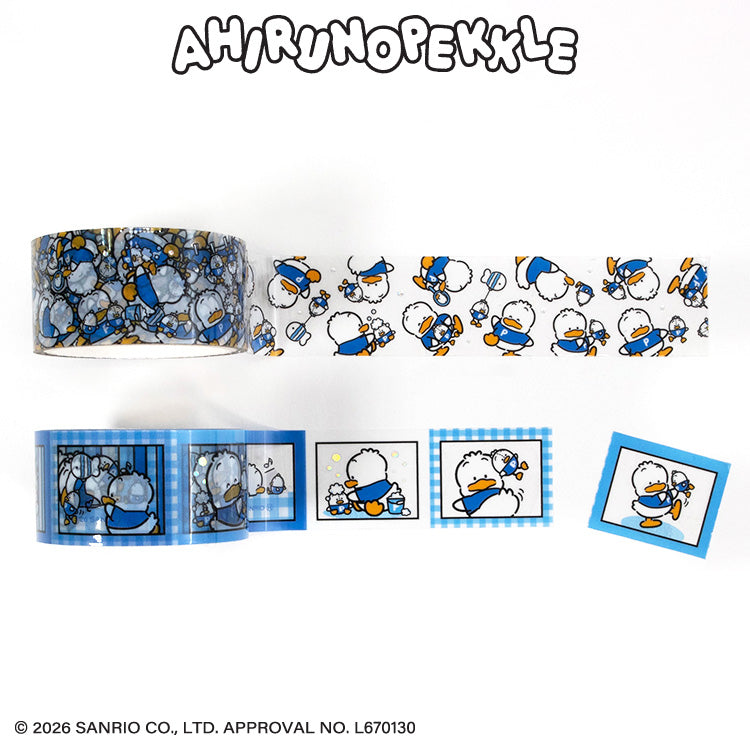 【予約販売】あひるのペックル クリアロールテープ2P