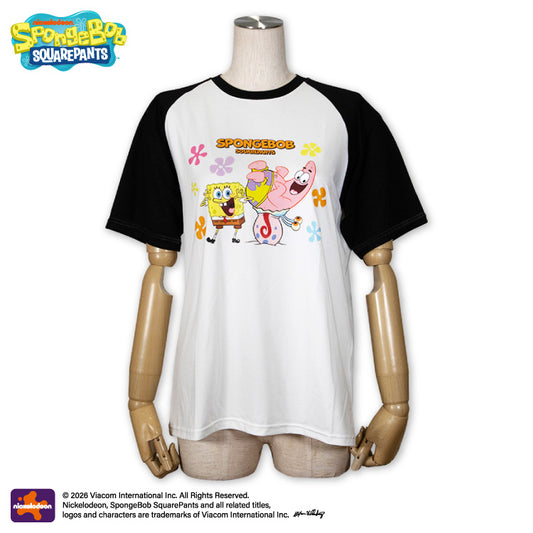 【予約販売】スポンジ・ボブ ラグランTシャツ