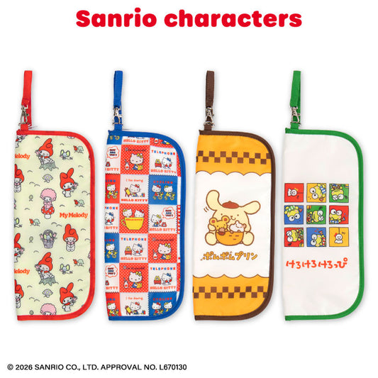 【予約商品】サンリオキャラクターズ レトロデザイン 折りたたみ傘ポーチ
