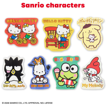 【予約商品】サンリオキャラクターズ レトロデザイン ステッカー(クリア)