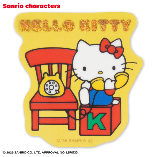 【予約商品】サンリオキャラクターズ レトロデザイン ステッカー(クリア)