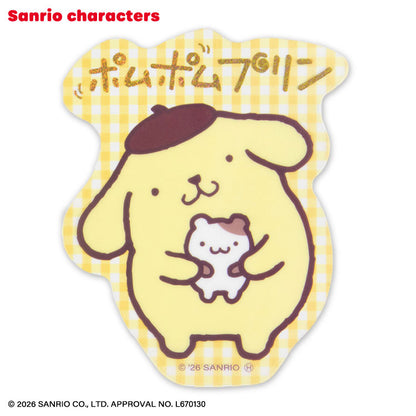 【予約商品】サンリオキャラクターズ レトロデザイン ステッカー(クリア)