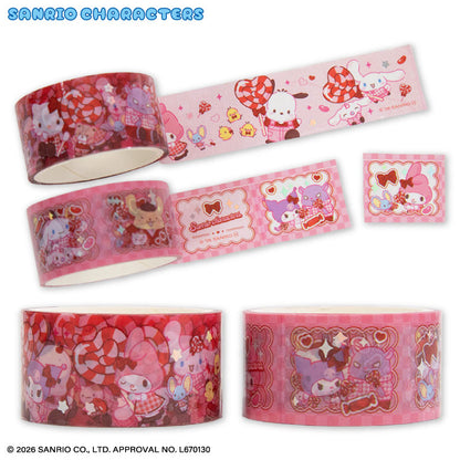 サンリオキャラクターズ クリアロールテープ2P PinkyLollipops