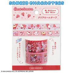 サンリオキャラクターズ クリアロールテープ2P PinkyLollipops