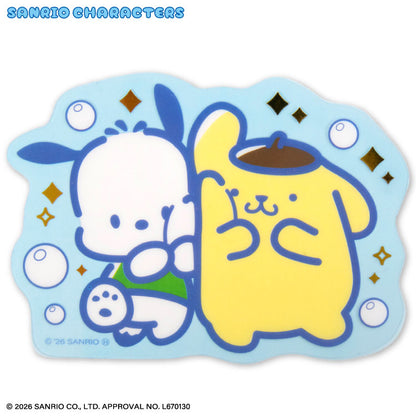サンリオキャラクターズ ステッカークリア ぷくペタ