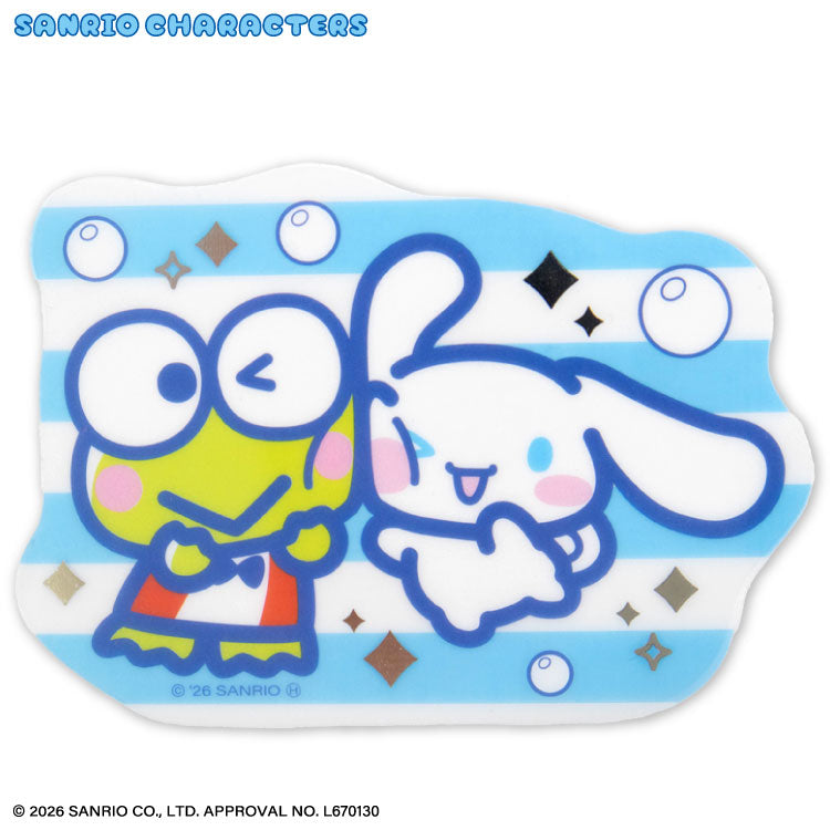 サンリオキャラクターズ ステッカークリア ぷくペタ