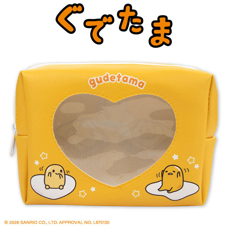 【予約商品】ぐでたま コラボ 窓付きポーチ