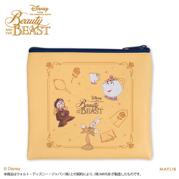 【予約商品】美女と野獣 デザイン フラットポーチ