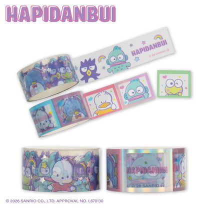 【予約商品】サンリオキャラクターズ はぴだんぶい クリアロールテープ2P