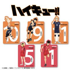 ハイキュー!! コラボ ステッカー(背番号)